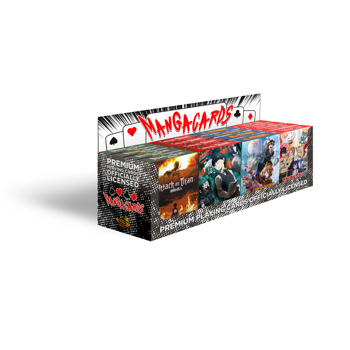 Présentoir 16 pièces de jeu de cartes à jouer