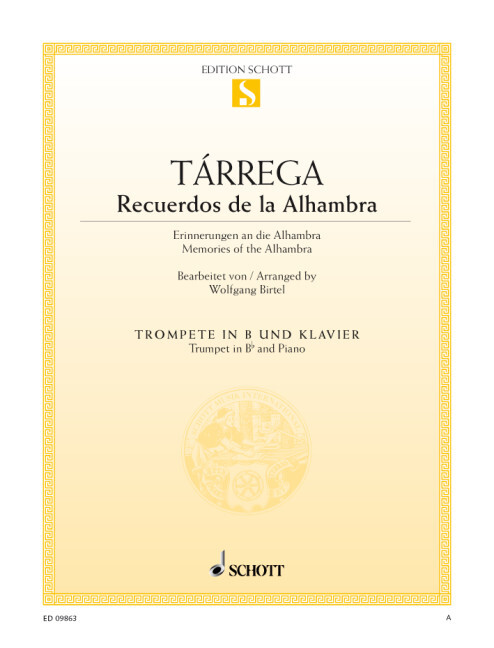 FRANCISCO TARREGA : RECUERDOS DE LA ALHAMBRA - MEMORIES OF THE ALHAMBRA - TROMPETTE & PIANO