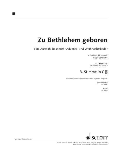 Zu Bethlehem geboren