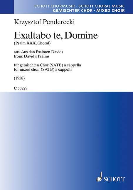 Exaltabo te, Domine (Psalm 30, Choral)