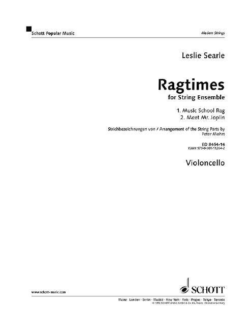 Ragtimes for String Ensemble