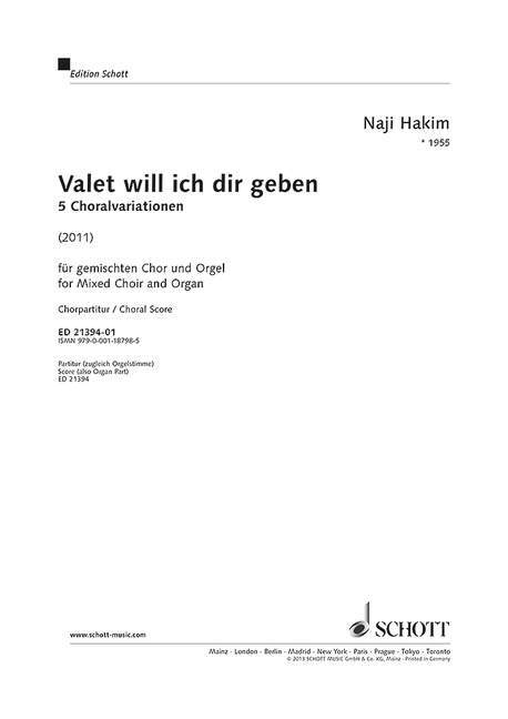 Valet will ich dir geben