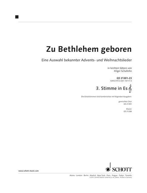 Zu Bethlehem geboren