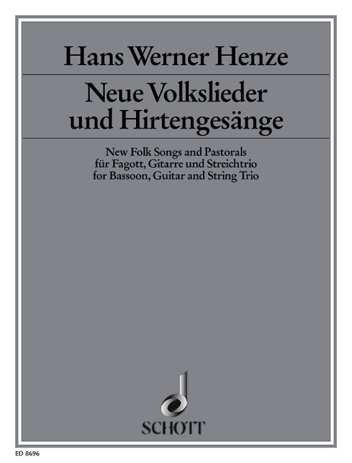 Neue Volkslieder und Hirtengesänge