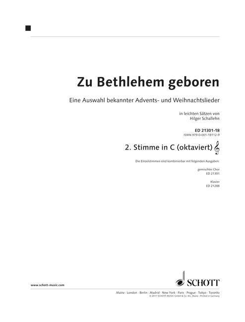 Zu Bethlehem geboren