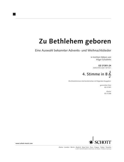 Zu Bethlehem geboren