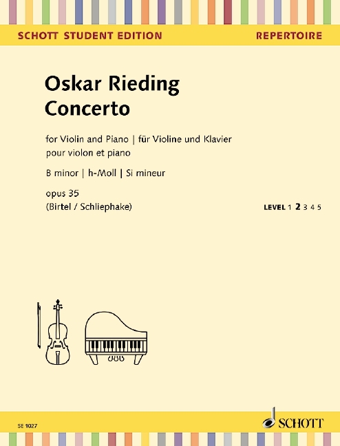 OSKAR RIEDING : CONCERTO H-MOLL- CONCERTO EN SI MINEUR - VIOLON & PIANO