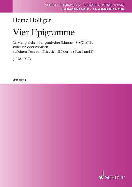 Vier Epigramme