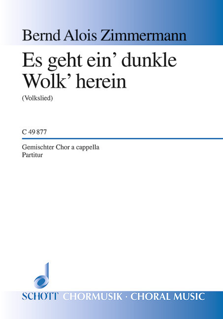 Es geht ein' dunkle Wolk' herein