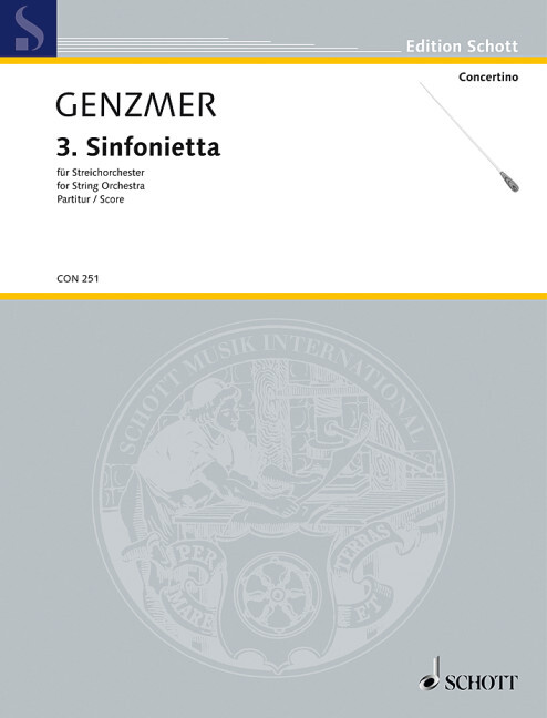 3RD SINFONIETTA GEWV 133 ORCHESTRE