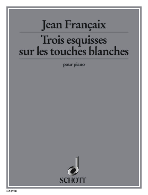 Trois esquisses sur les touches blanches