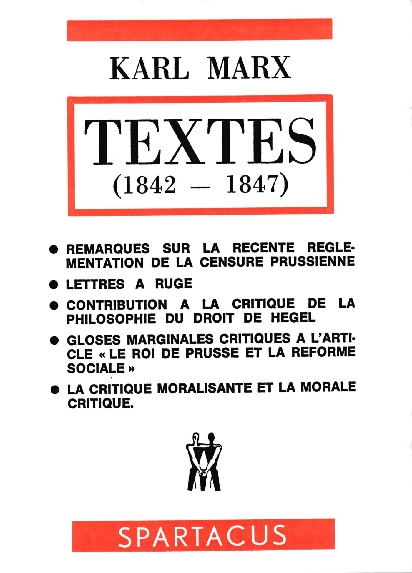 Textes (1842-1847)