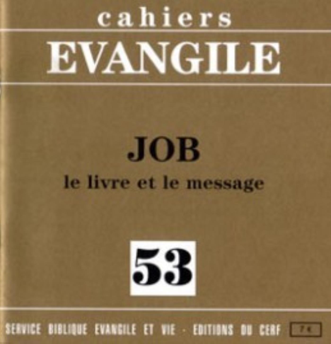 CE-53. JOB - LE LIVRE ET LE MESSAGE