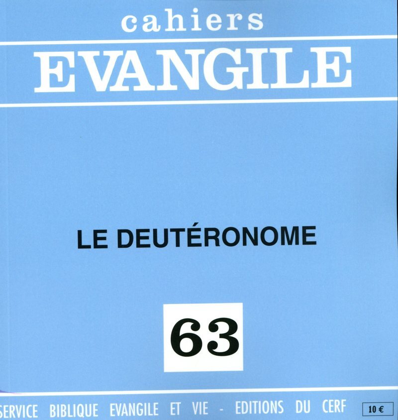 CE-63. LE DEUTÉRONOME