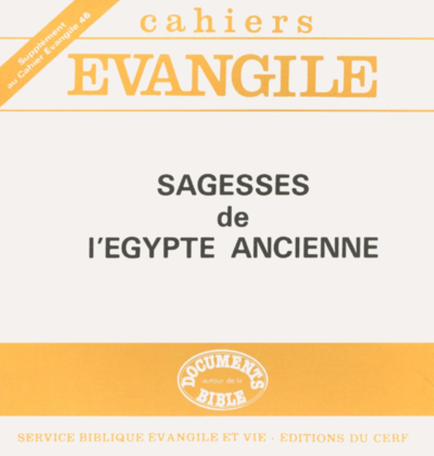 SCE-46 SAGESSES DE L'ÉGYPTE ANCIENNE