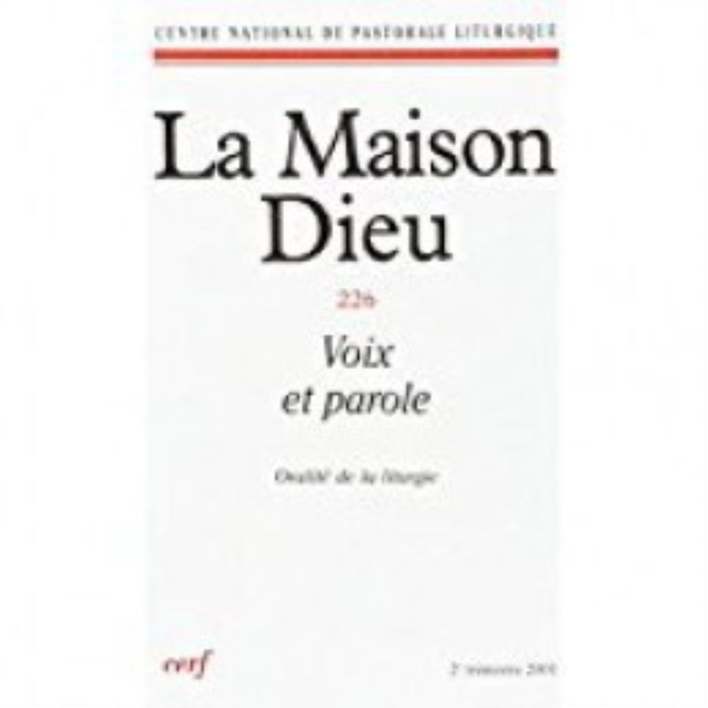 MAISON-DIEU 226 - VOIX ET PAROLE