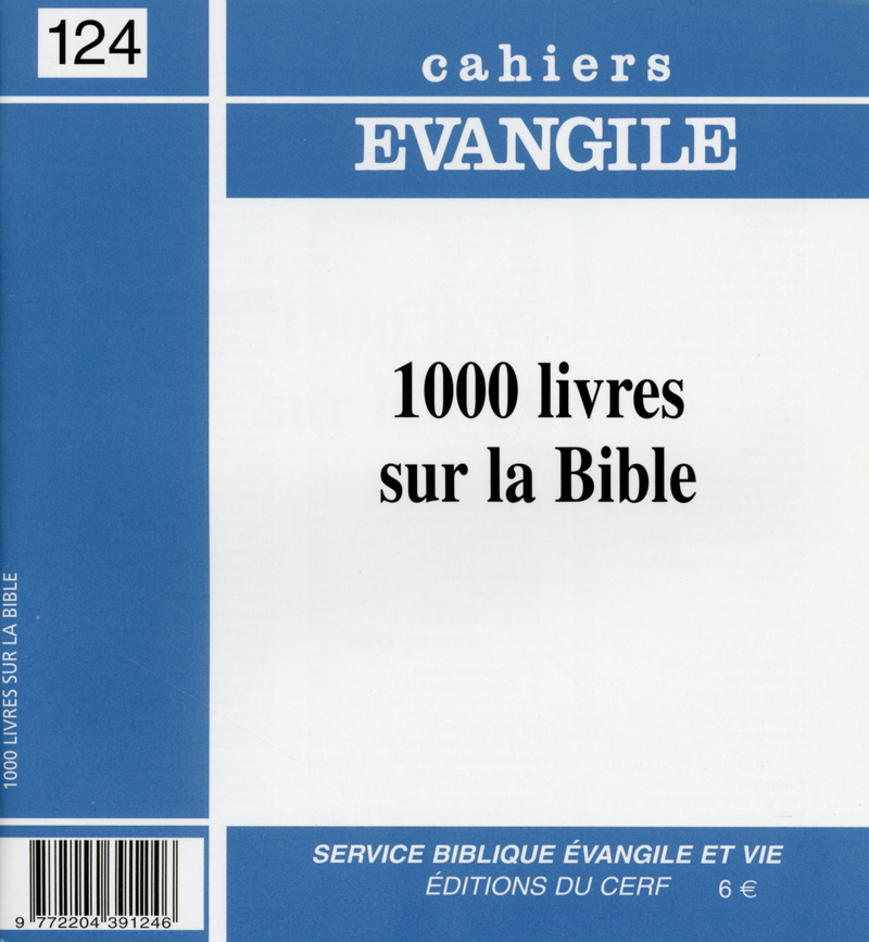 CE-124. 1000 LIVRES SUR LA BIBLE