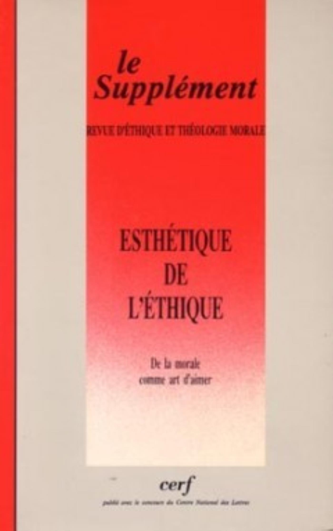 REVUE D'ÉTHIQUE ET DE THÉOLOGIE MORALE 180