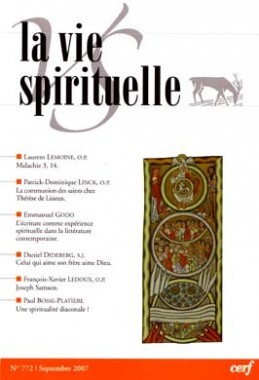 VIE SPIRITUELLE N772