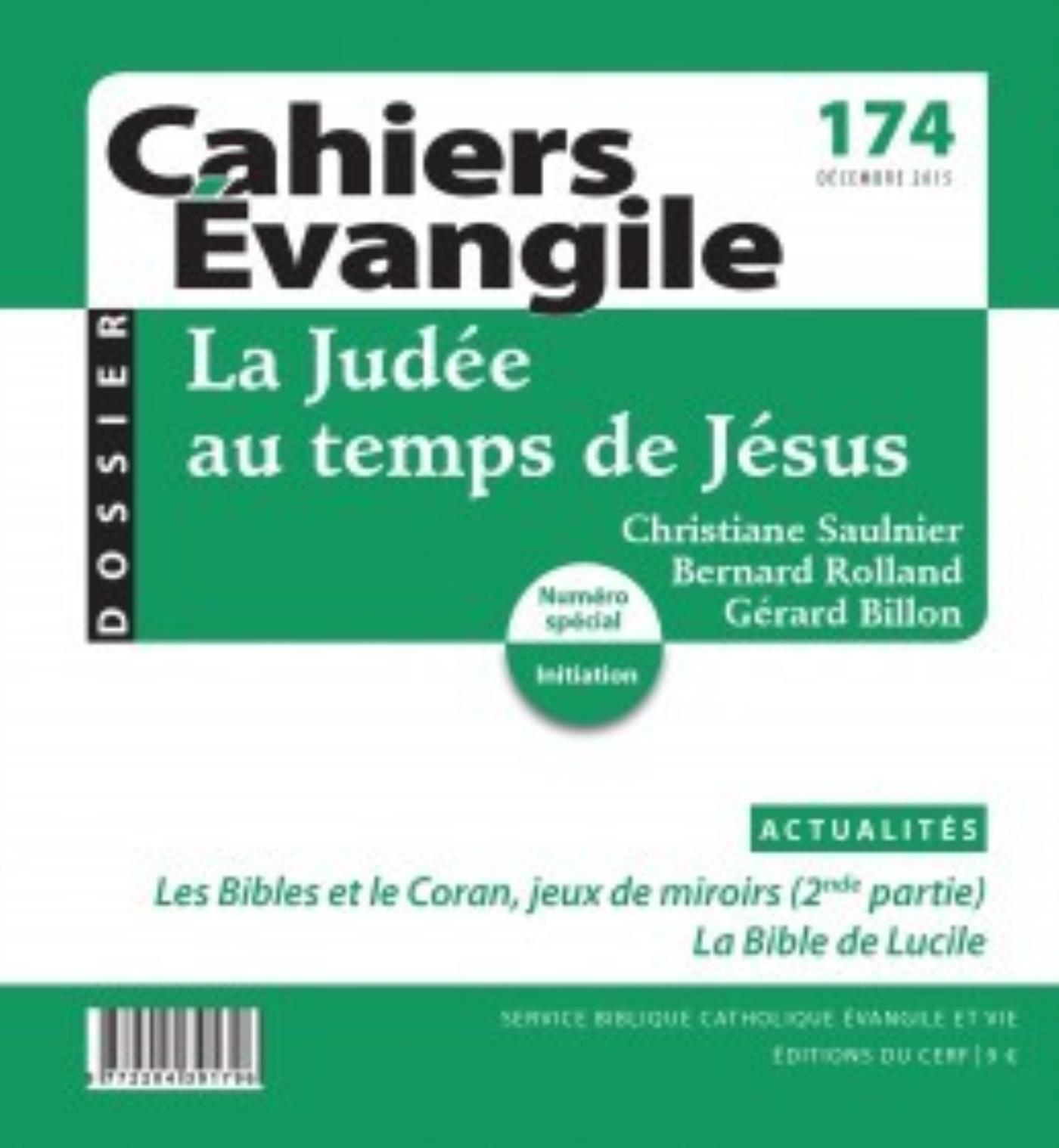 CAHIERS EVANGILE - NUMERO 174 LA JUDEE AU TEMPS DEJESUS