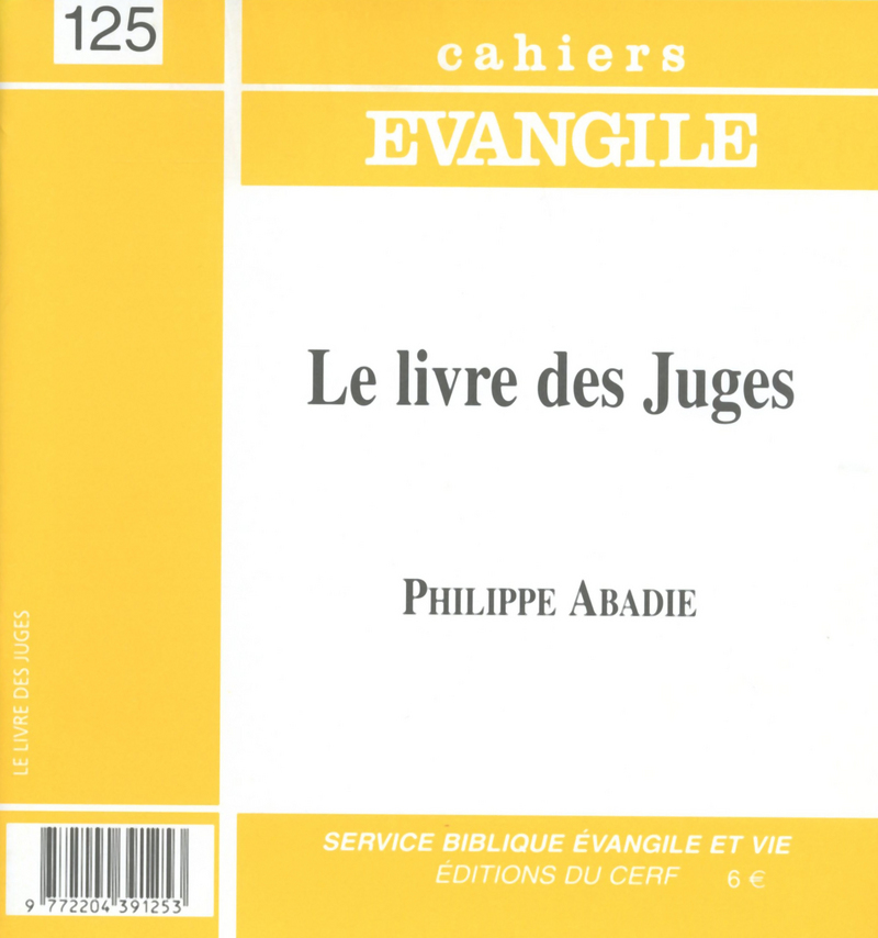 CE-125. LE LIVRE DES JUGES