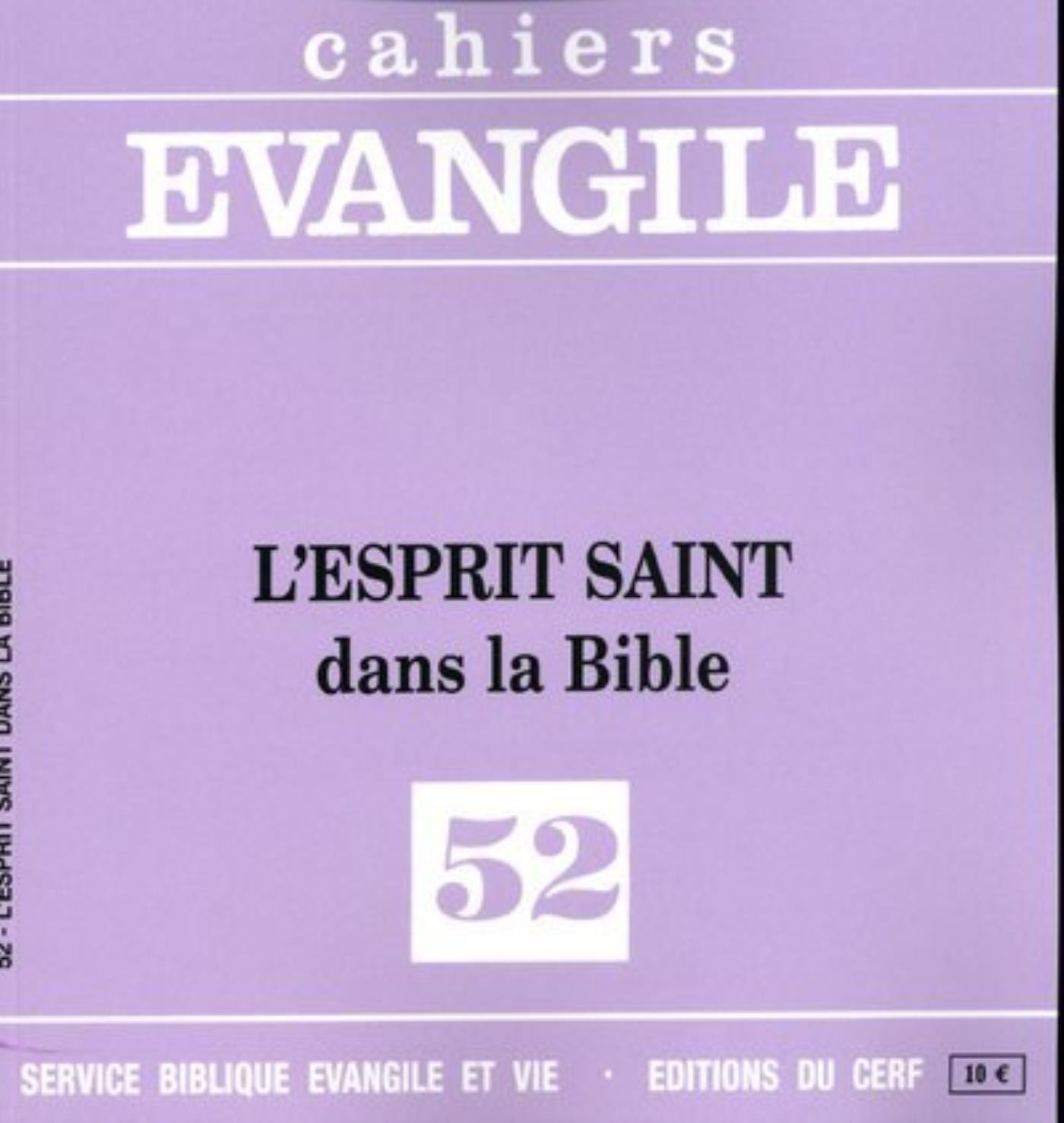 CE-52. L'ESPRIT SAINT DANS LA BIBLE