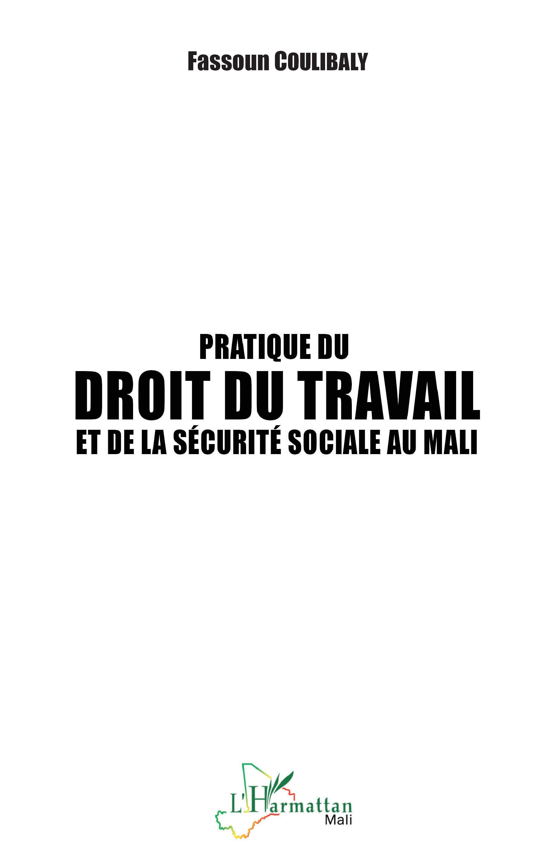 Pratique du droit du travail et de la sécurité sociale au Mali