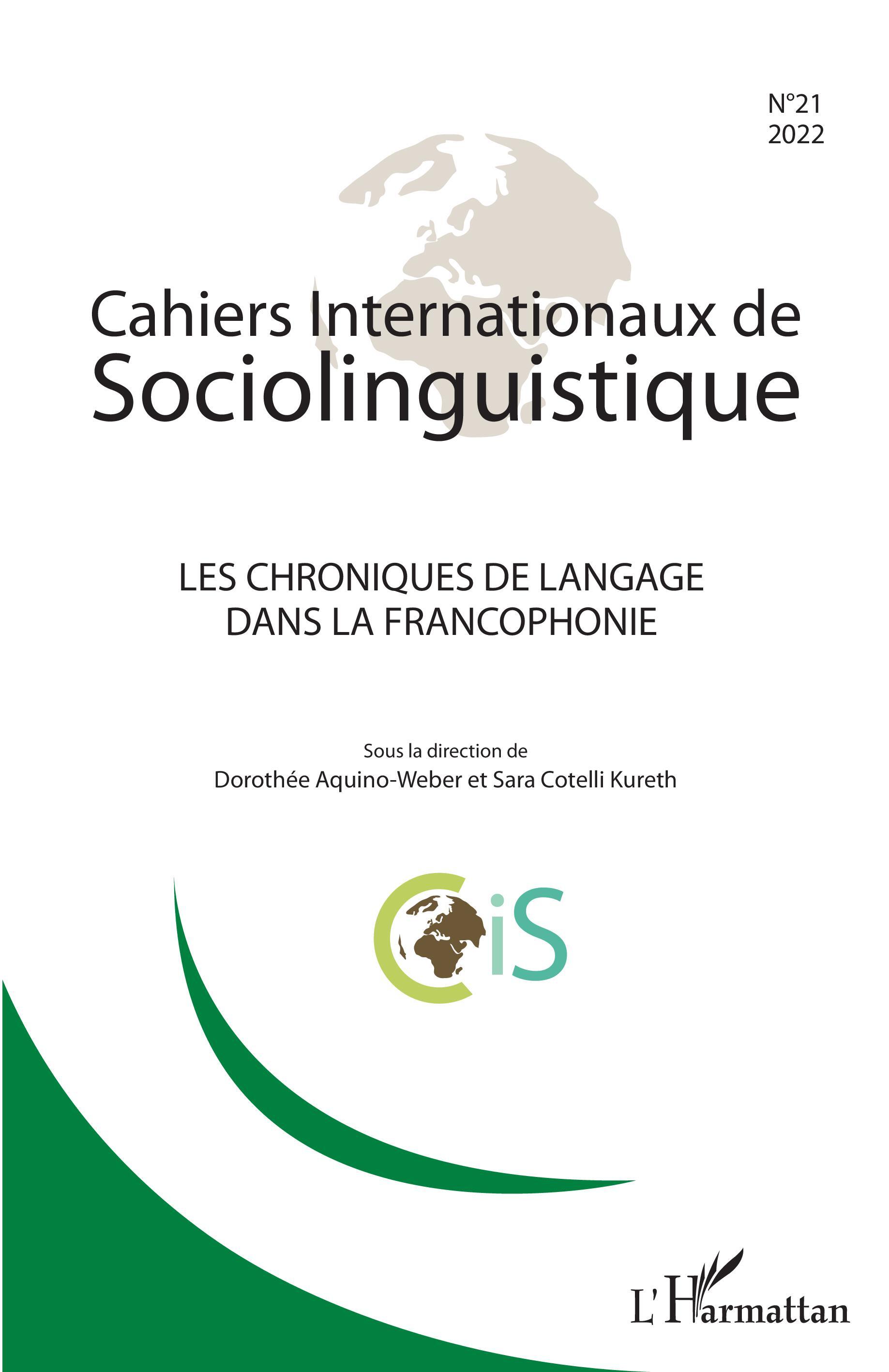 Cahiers internationaux de Sociolinguistique