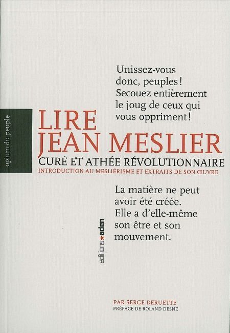 Lire Jean Meslier, curé et athée révolutionnaire