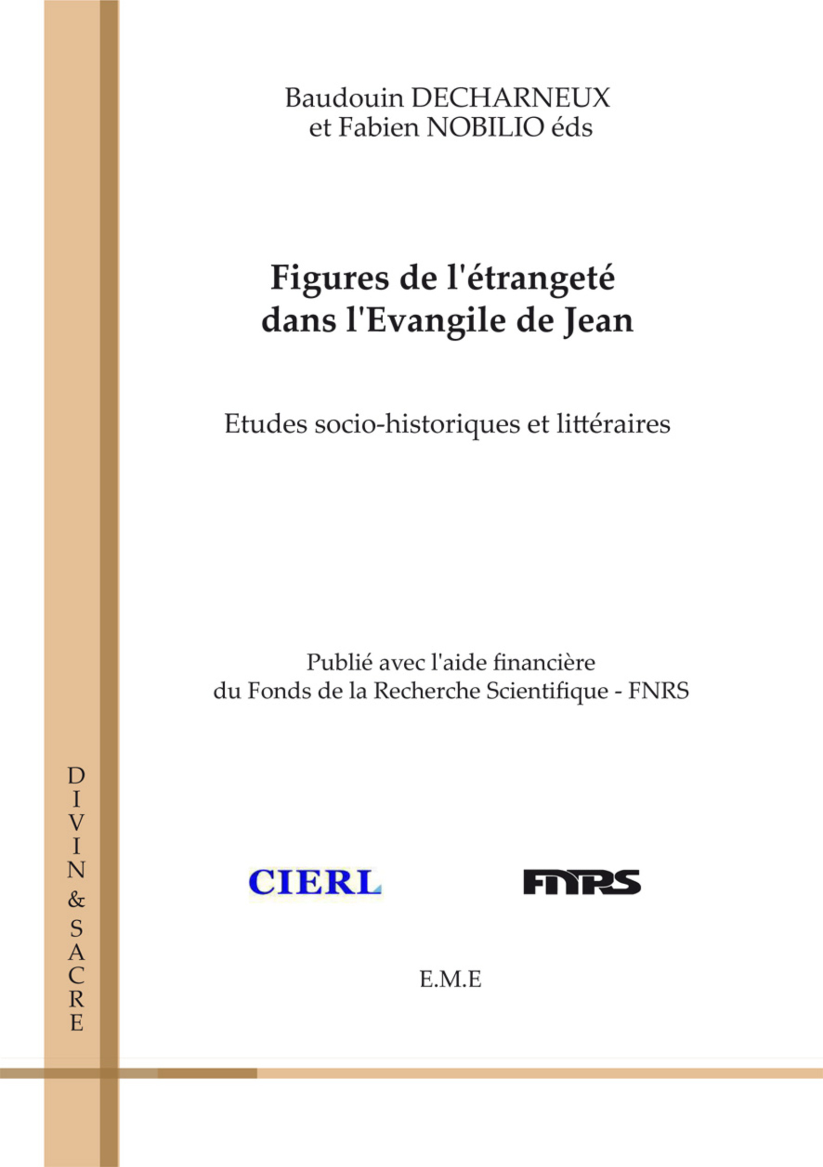 Figures de l'étrangeté dans l'Evangile de Jean