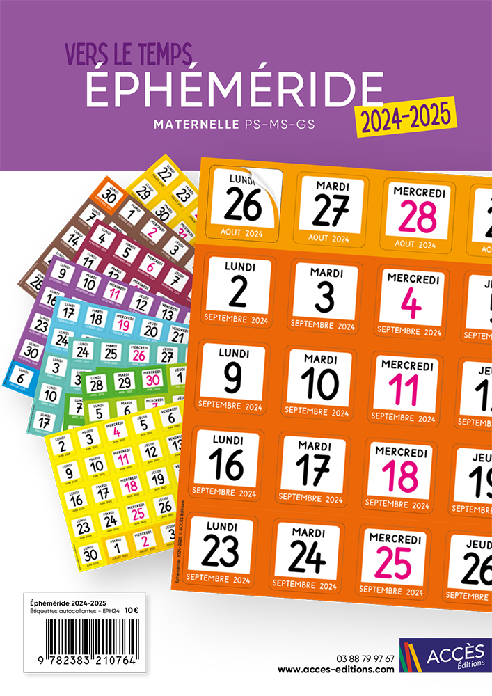 ÉPHÉMÉRIDE 2024-2025