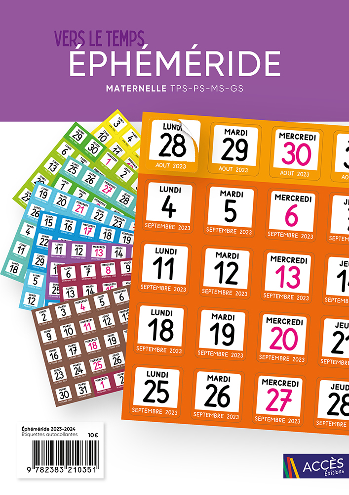 ÉPHÉMÉRIDE 2023-2024