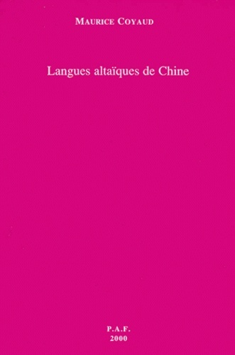 Langues altaïques de Chine