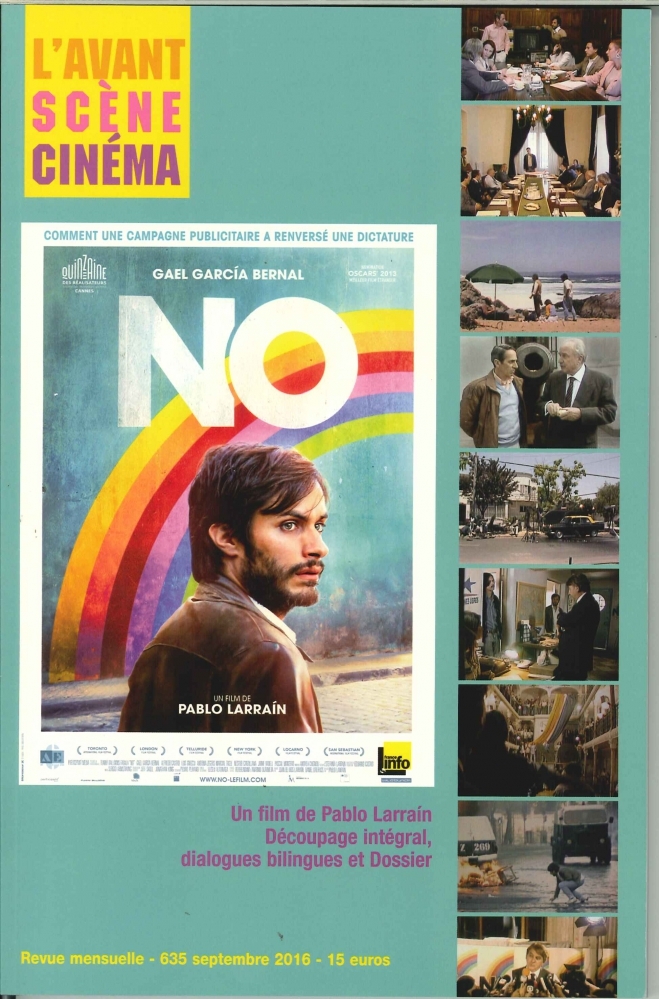 L'Avant Scène cinéma n°635 : NO (Perdro Larraín) - Septembre 2016