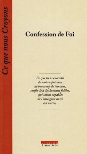 CONFESSION DE FOI