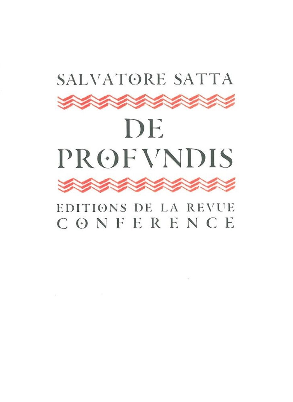 De Profundis
