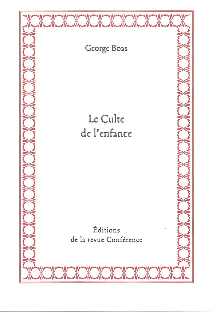 Le Culte de l'enfance