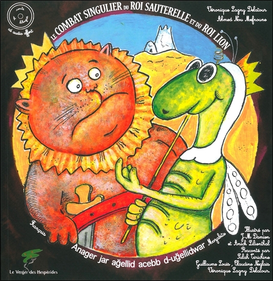LE COMBAT SINGULIER DU ROI SAUTERELLE ET DU ROI LION - LIVRE + CD