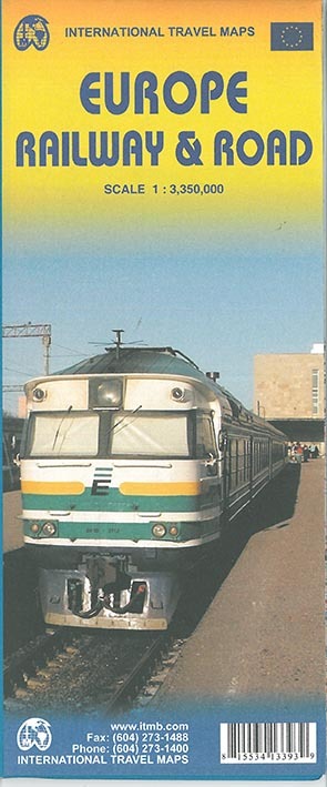 EUROPE RAIL AND TRAVEL MAP
