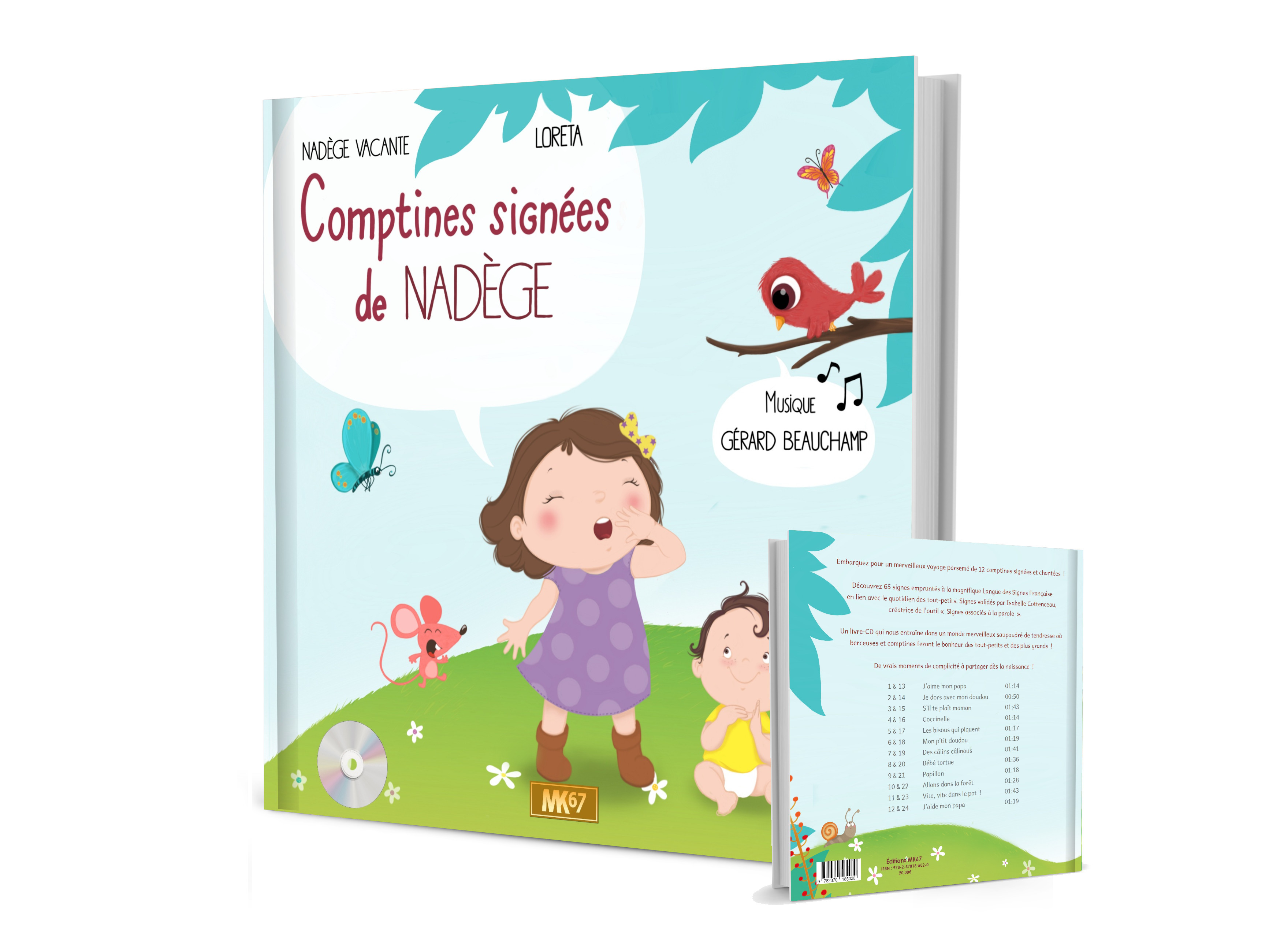 Comptines Signées de Nadège (Livre-CD)