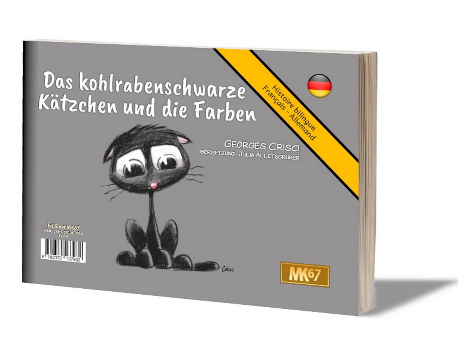 Chaton Charbon et les couleurs / Das kohlrabenschwarze Kätzchen und die Farben (Livre souple)