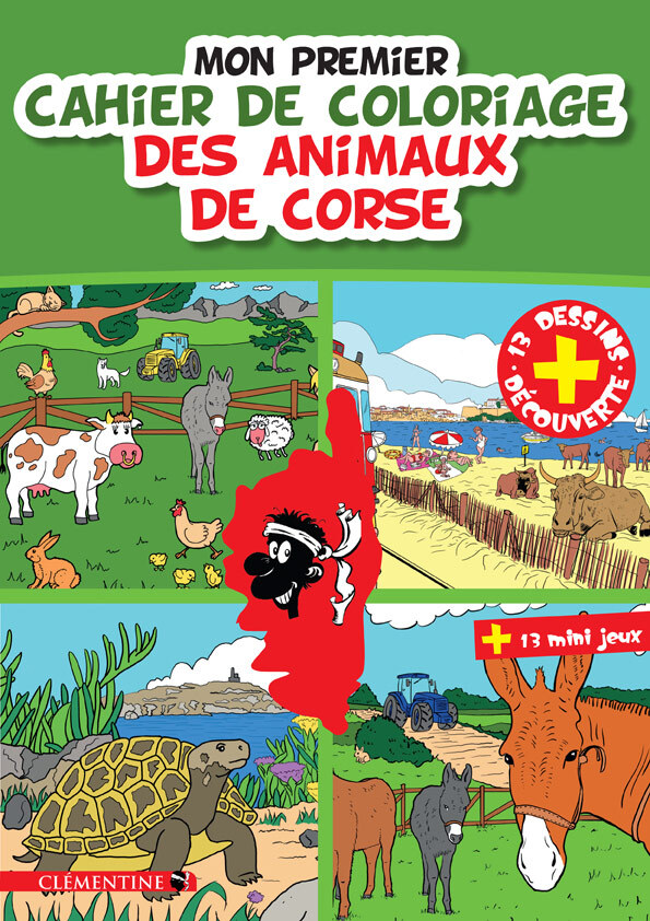 Mon premier cahier de coloriage des animaux de Corse
