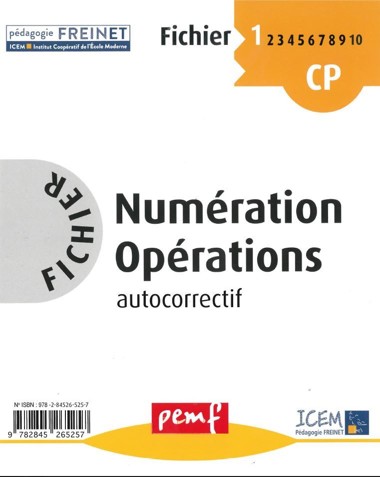 Fichier Numération-Opérations CP NIVEAU1 Fichier 1