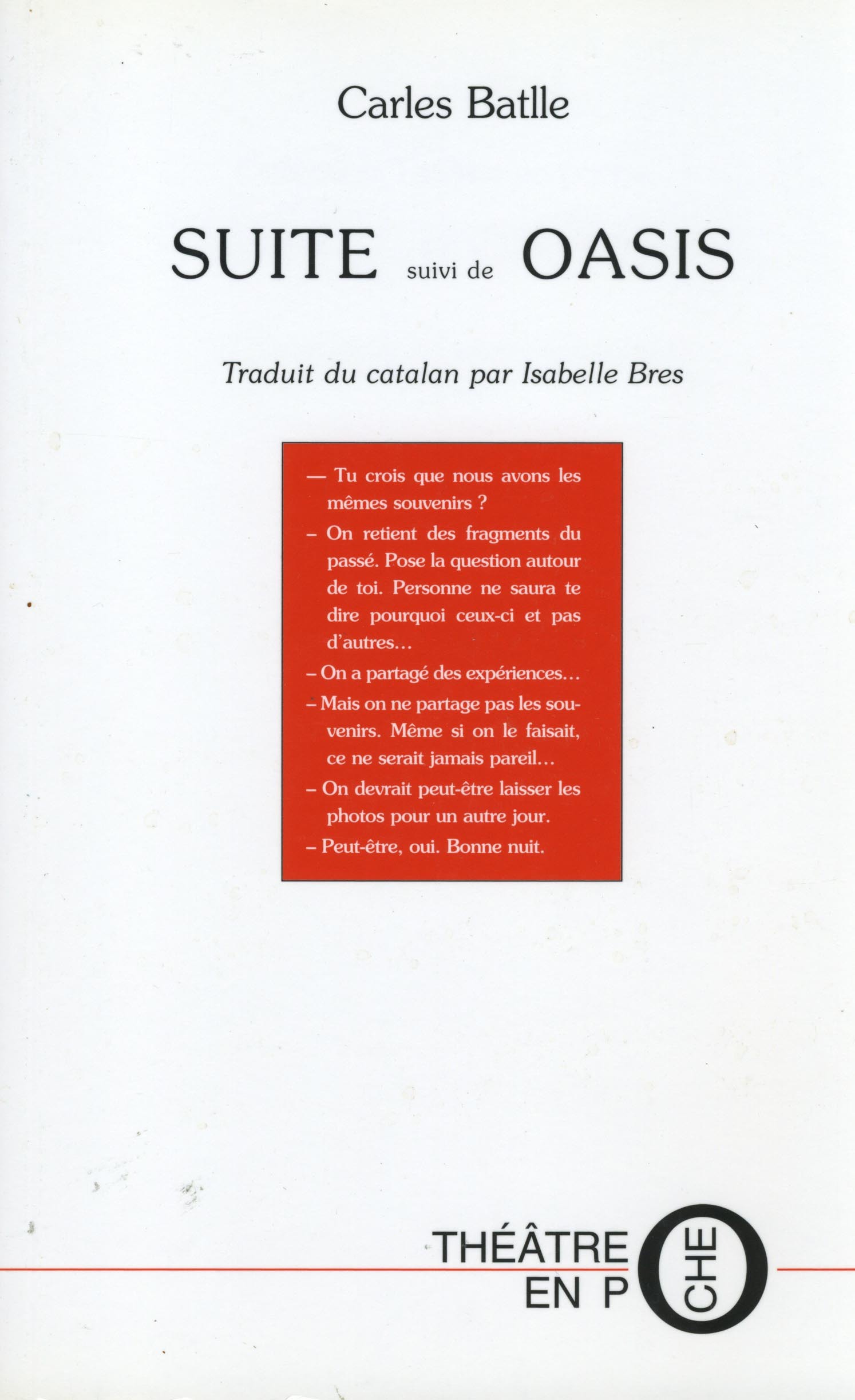 SUITE suivi de OASIS