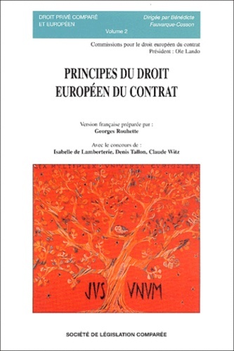 PRINCIPES DU DROIT EUROPÉEN DU CONTRAT