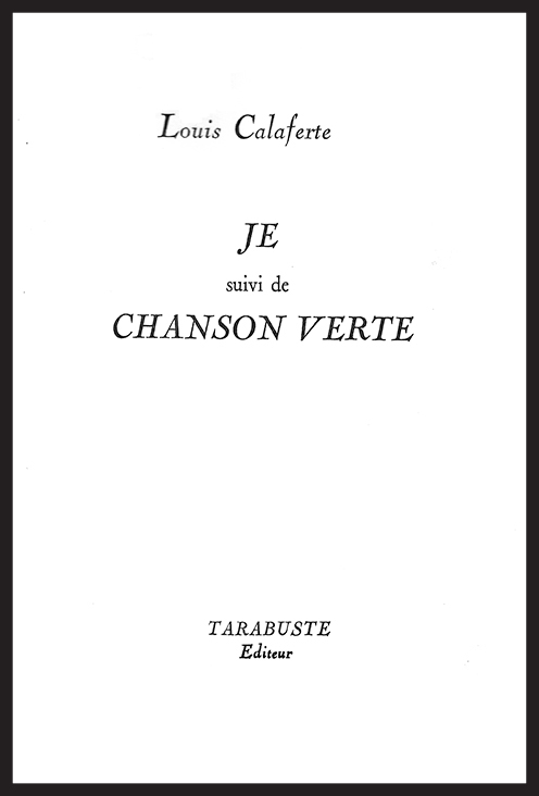 JE - Louis Calaferte