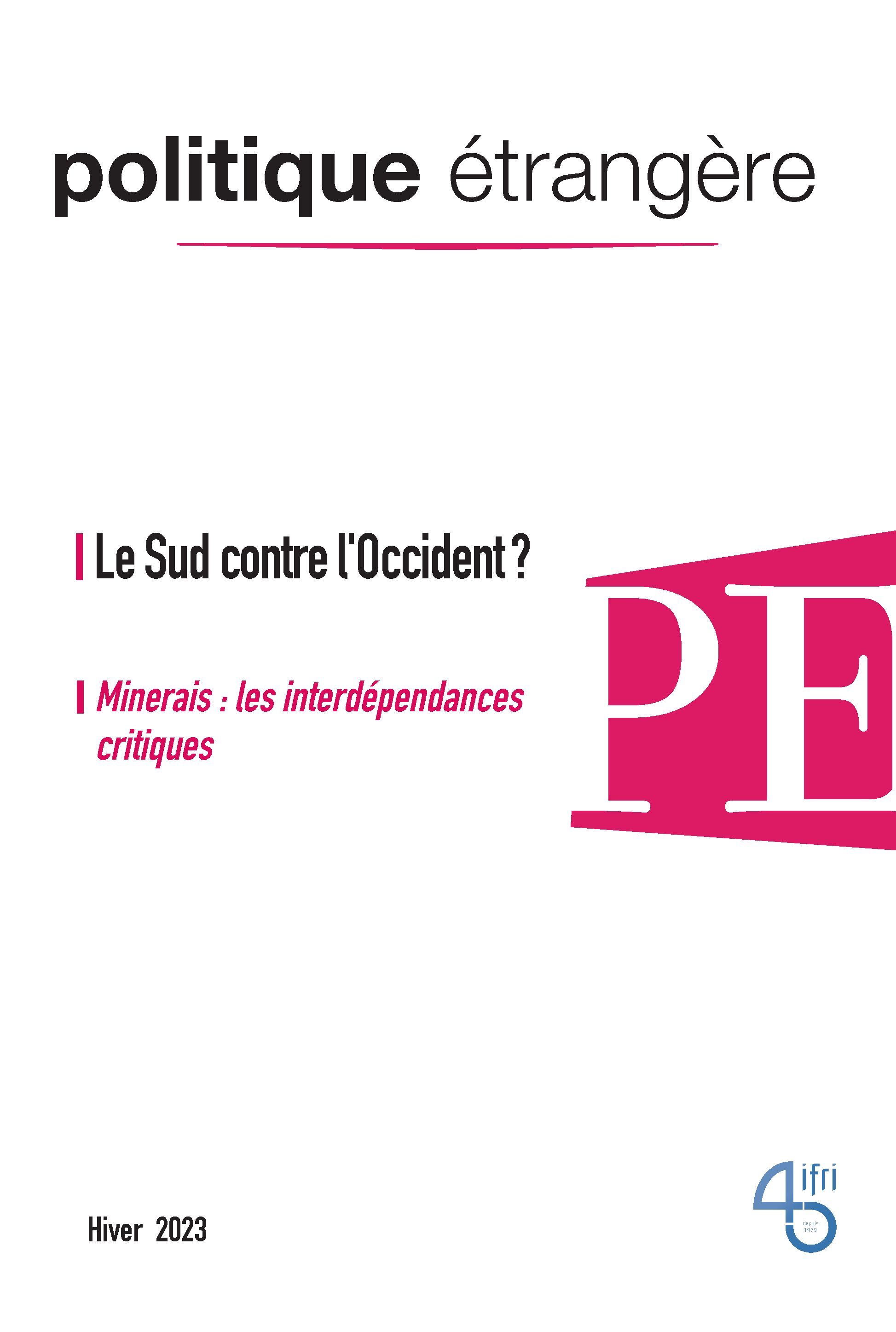 NPU Politique étrangère N° 4/2023 : Le Sud contre l’Occident ? - Décembre 2023
