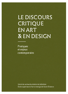 Le Discours critique en art & en design