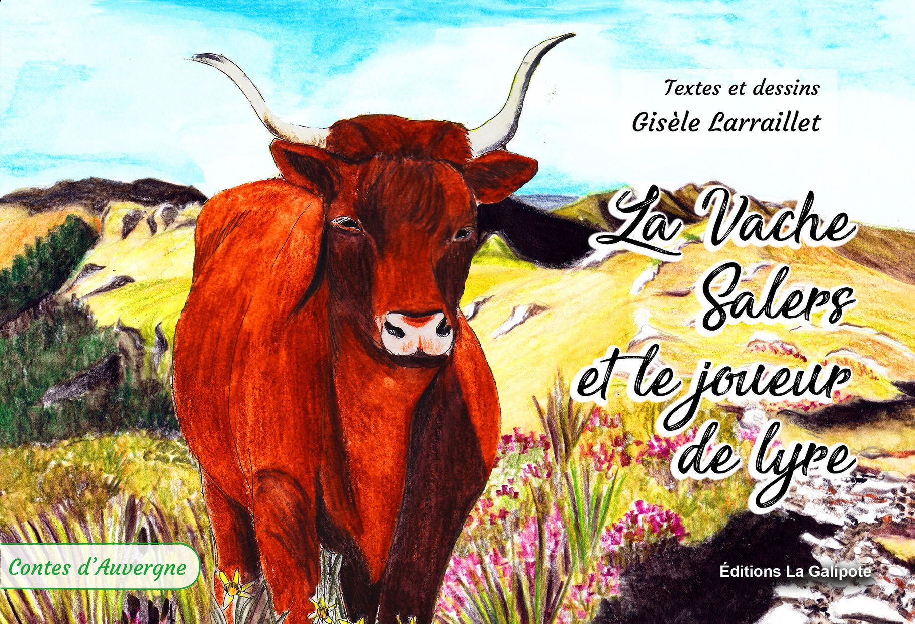La Vache Salers et le joueur de lyre