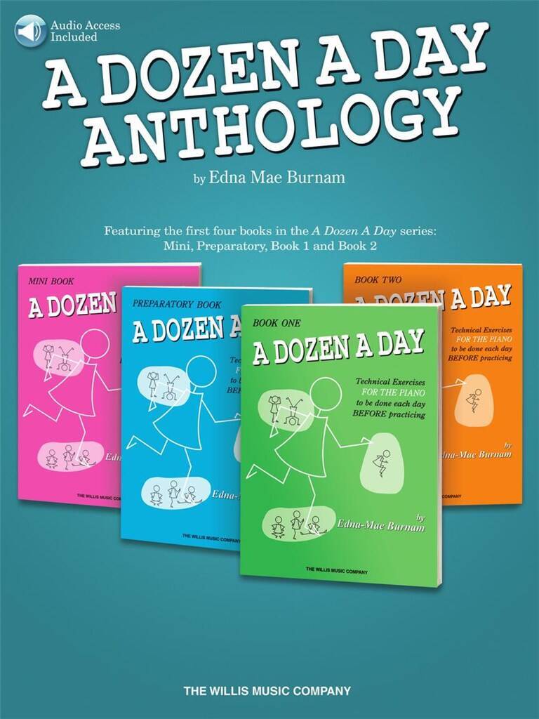 A DOZEN A DAY ANTHOLOGY PIANO +ENREGISTREMENTS ONLINE